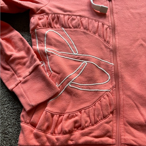 Orb Coral Zip Up Hoodie - Picture 2 of 5